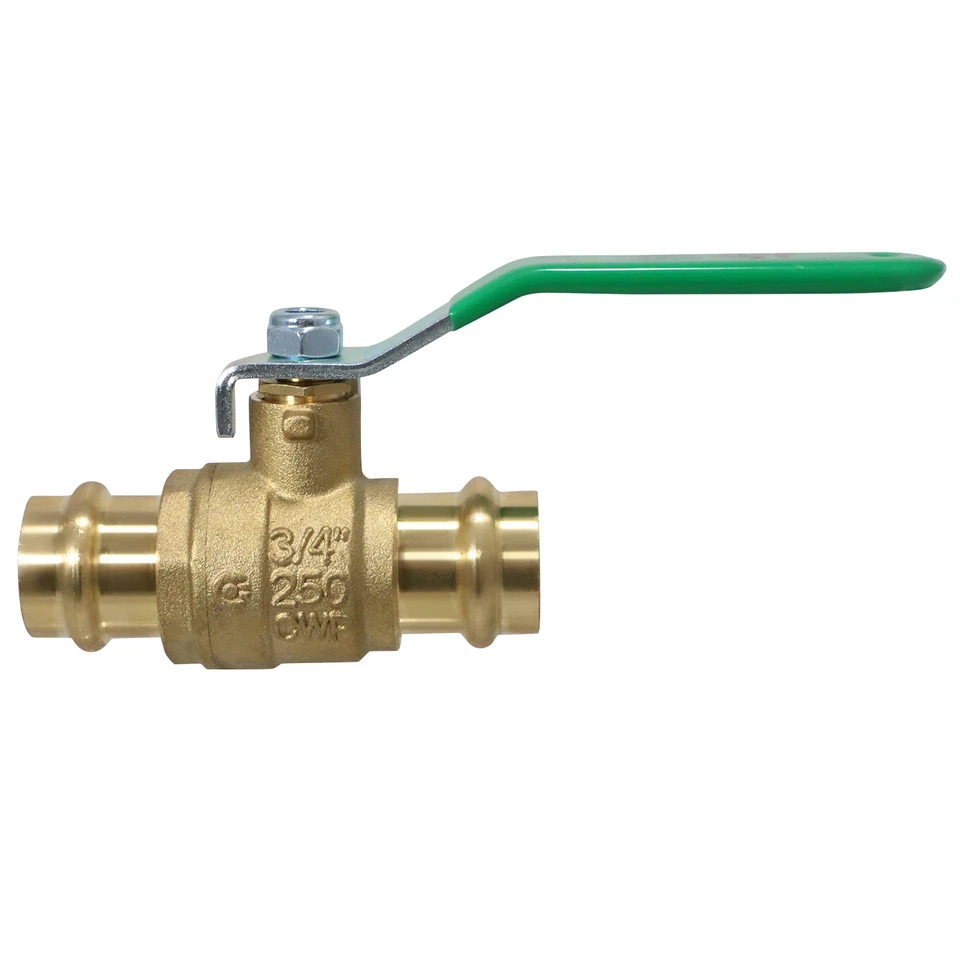 10 Pack XFITTING 3/4" Press Ball Valve, Lead Free Brass, Full Port, ProPress - Image 2 of 4