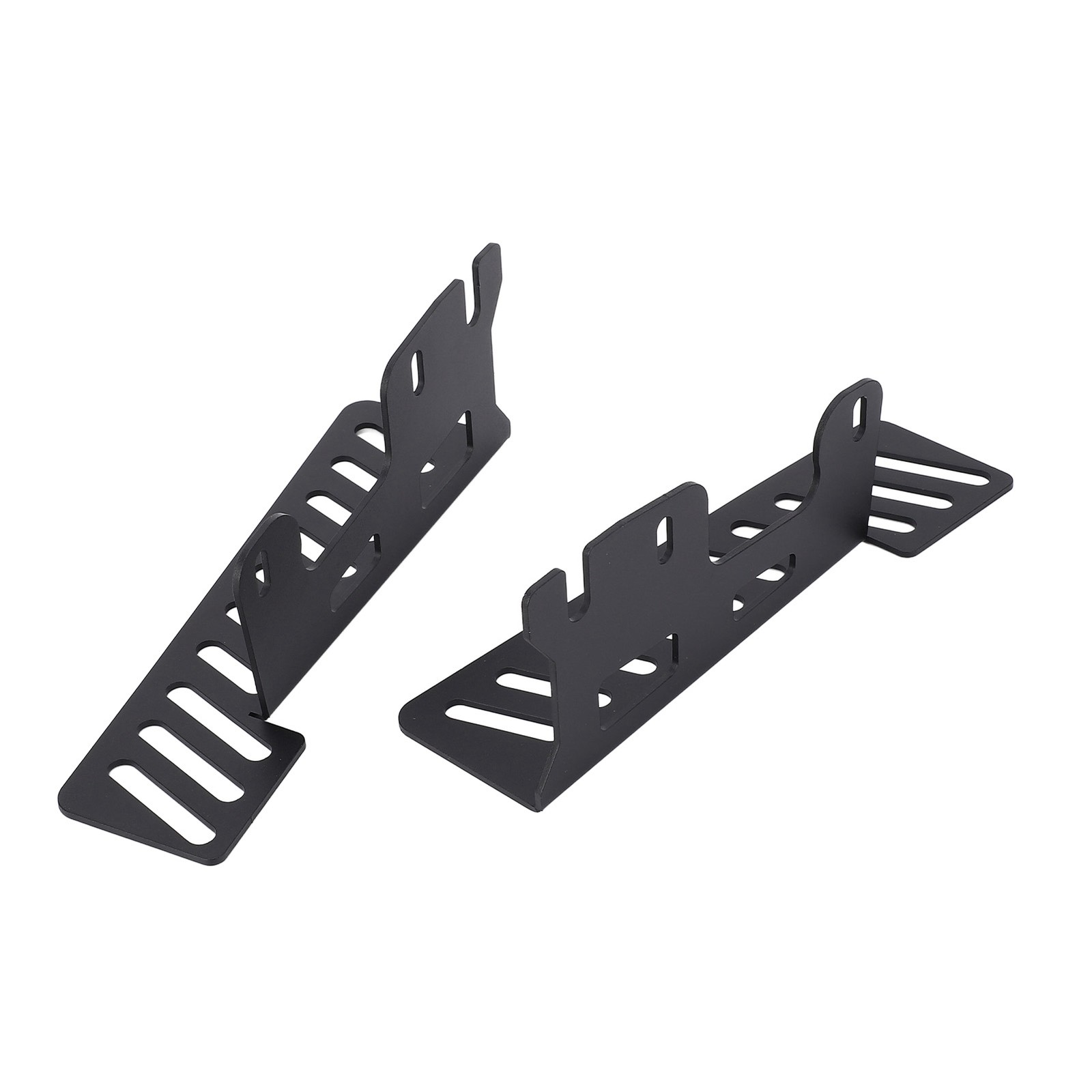 ✿ Hot 2PCS Fog Light Location Mount Brackets Left Right Aluminum Alloy Black For