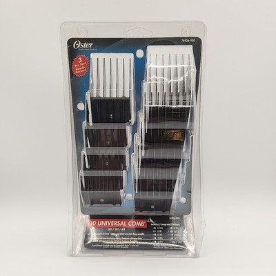 Oster Pro 76926-900 10 Universal Hair Clipper Comb Set Attachments Guides