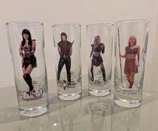 Xena Warrior Princess Shot Glass set of 4 RARE US Official merchandise