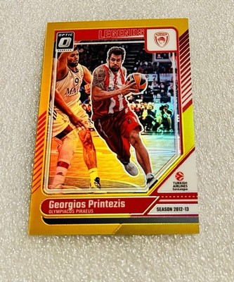 GEORGIOS PRINTEZIS 2024-25 Panini Donruss Euroleague GOLD OPTIC Prizm #4/10