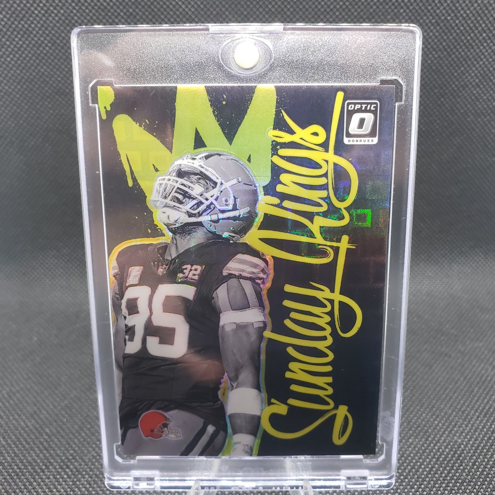 2024 Donruss Optic Myles Garrett Sunday Kings Black Pandora /25 SSP Case Hit #3