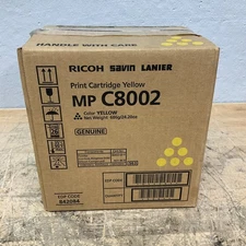 GENUINE RICOH SAVIN LANIER YELLOW TONER CARTRIDGE - MP C8002 - EDP 842084 - NEW