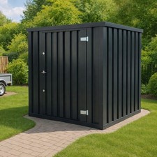 Werkzeugcontainer Blechcontainer anthrazit 2m Container Geräteschuppen Lager