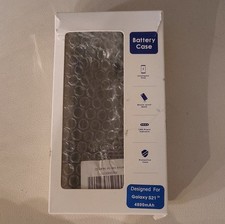 Black Battery Case for Samsung Galaxy S21 4800mAh LED Indicator Shock-proof