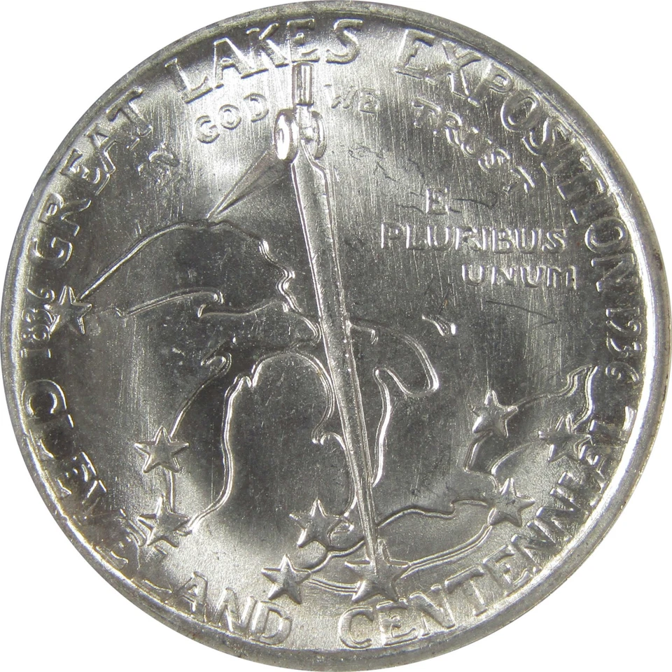 Cleveland Commemorative Half Dollar 1936 MS 65 ANACS SKU:I23672 - Image 4 of 4