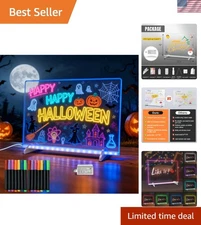 2025 Upgraded Illuminated Drawing Board with Highlighters - Kids Art Made Easy!