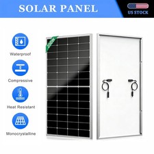 200W Solar Panel 12V Mono RV Home BC Cell Off-Grid Car Caravan Boat Power Module