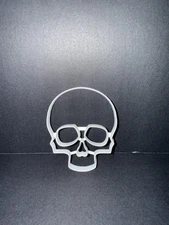 Custom Made Halloween Skull Cookie Cutter, Fondant Cutter, Craft or Baking Tool