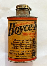 Vintage Boyce-ite The Super - Fuel Ingredient 4oz. Tin Oil Ca