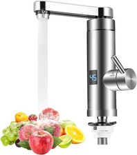 Instant Hot Water Tap, Electric Tap UK Plug, 220V 3000W Electric Hot and Cold Mi