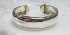 Smooth Sterling Silver Cuff Bracelet  6-3/4"  14.3grams  8-A451