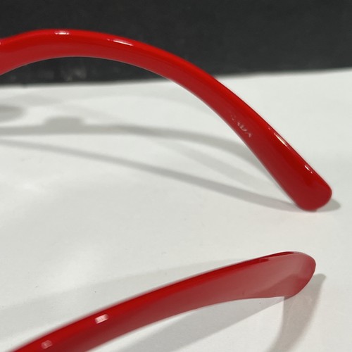 Prada Sunglasses Baroque Swirl Black With Red Used. Good Condition - Picture 5 of 8