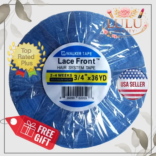 Walker 3/4"x 36 yards Lace Front Support Tape Wig Blue Liner, Double Side!