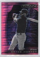 2022 Panini Chronicles Titan Pink Pulsar Prizm Bryce Harper #24 2y0