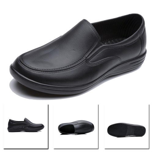 1* Men Chef Factory Worker Shoes Oilproof Kitchen Cook Waterproof Nonslip Loafer - Picture 5 of 23