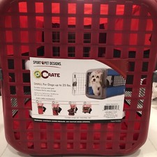 Small Pet Kennel Dog Cat Small Animal Red Pop Up