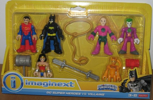 DC SUPER HEROES vs VILLAINS Imaginext Superman Batman WW Luthor Joker Cheetah - Picture 3 of 6