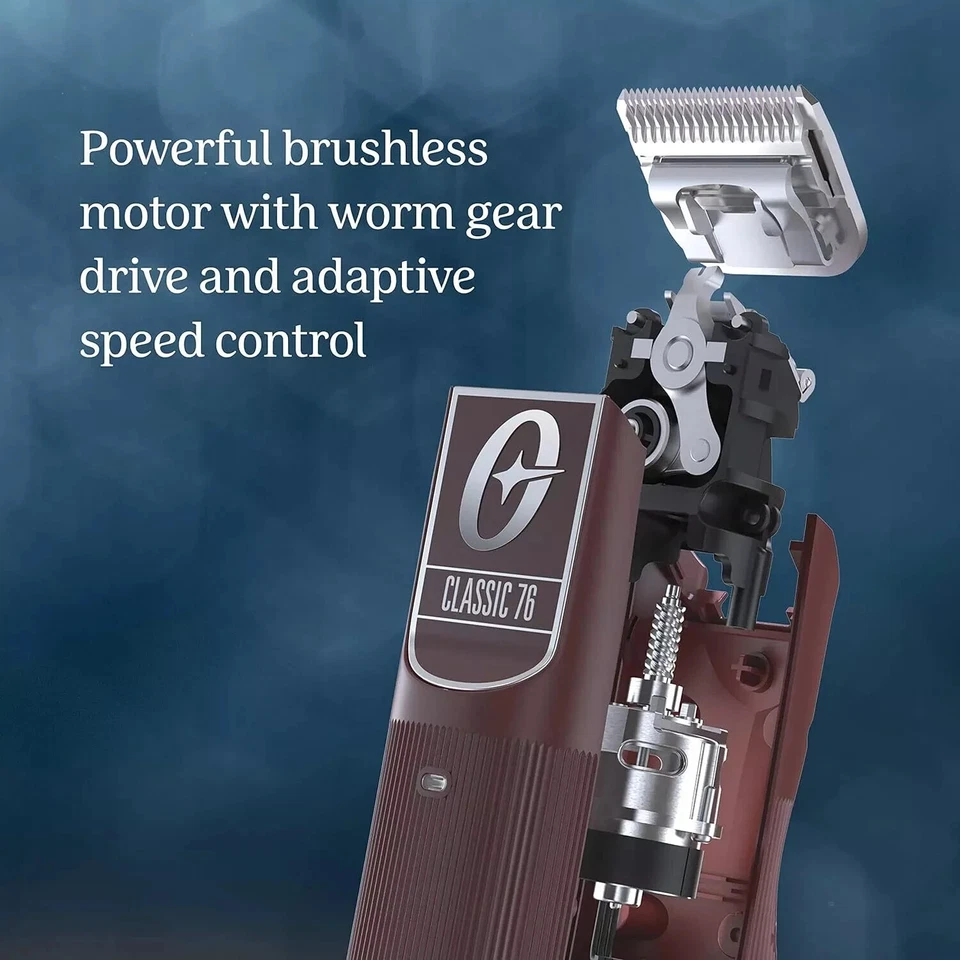 NEW Oster Classic 76 Hair Cutting Cordless Clipper Pro Barber Salon Red/Burgundy - Image 4 of 4