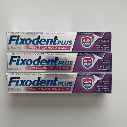 Fixodent Plus Denture Adhesive Cream, Superior Hold, 2 oz 3 Pack 76660300217 eBay