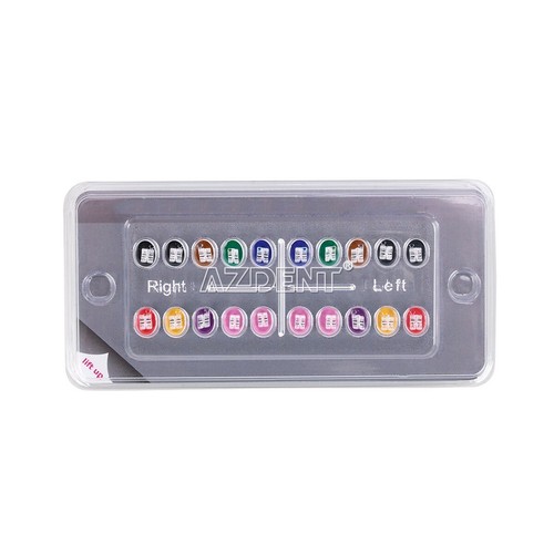 Dental Monocrystalline Sapphire Brackets Crystal Clear Mini Roth.018 Hooks 345 - Picture 2 of 12