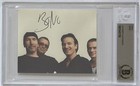 Signed Bono U2 Band Picture Photograph Print Cut Bas Beckett Certified Autograph
