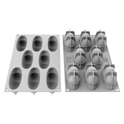 Silikomart 26394130065 Petal 8 Cake Molds
