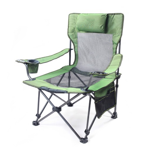 Sedia da Campeggio Pieghevole Resistente con Portabicchieri Oversize Esterno Portatile - Foto 14 di 15