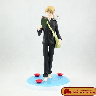Anime Character Takashi Natsume & Madara with Book Figure Statue Toy Gift