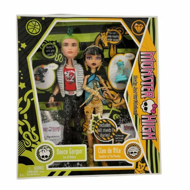 Mattel Monster High Cleo De Nile and Deuce Gorgon Doll Gift Set -  Multicoloured (N2854) for sale online