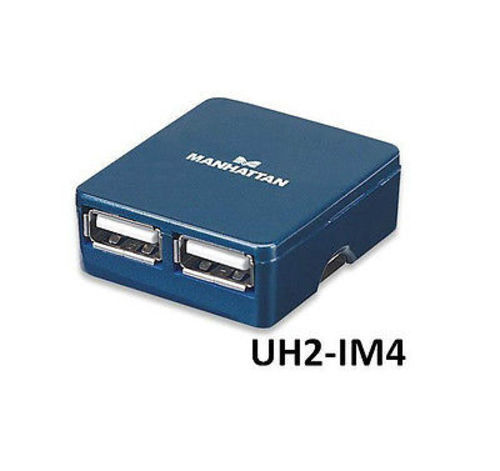 4-Port Ultra-Slim USB 2.0 Micro Hub, Manhattan 160605, UH2-IM4