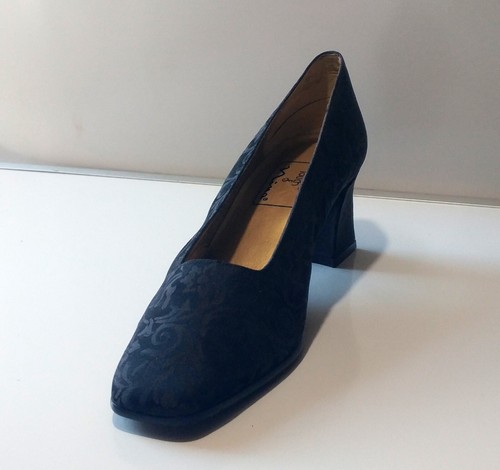 THE TOUCH OF NINA Womens Blk Satin Classic Evening Dress Heel Pump Shoe's Sz 8 M - Picture 2 of 6