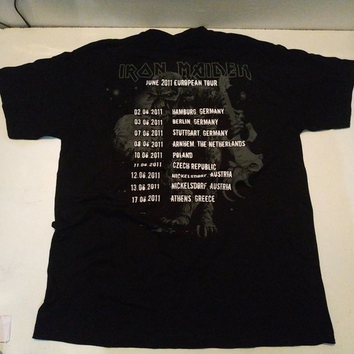 IRON MAIDEN Unused 2011 T SHIRT tour - Picture 2 of 9