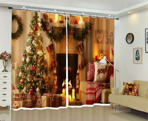 Pillow White Candle 3D Curtains Blockout Photo Printing Curtains Drape Fabric