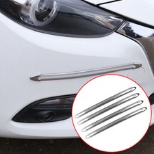 4PCS Universal Chrome Car Anti-Rub Strip Protector Corner Bumper Guard Scratch