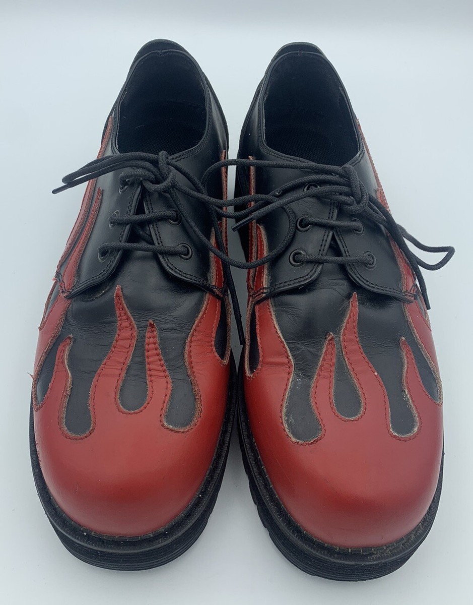 Demonia Y2K 90's Red Flame Mary Jane shoes ***READ*** | eBay