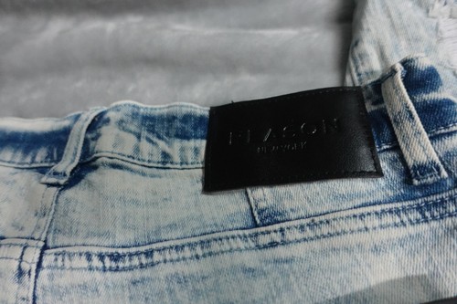Reason Brand Jeans Herren Größe 30 Skinny Fit Slim Grafik bemalt Comic Artstyle - Bild 8 von 8