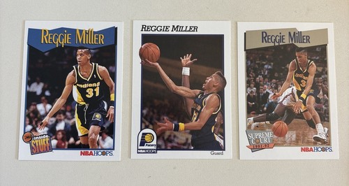 Reggie Miller 1991-92 NBA Hoops #84 #303 #469 3 Card Lot - Indiana Pacers UCLA