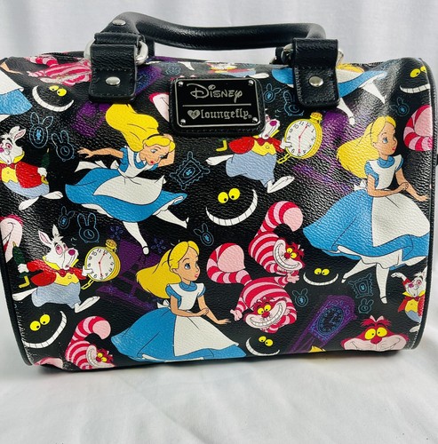 Disney Loungefly Alice Wonderland Cheshire Cat Satchel Purse Bag HEART Limited