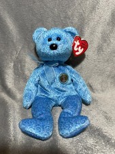 Ty Beanie Babies Classy Bear Plush Toy - Light Blue The People's Beanie 