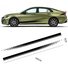 Streamline Graphics Racing Stripe Car Body Side Molding Trim Decor Decal Sticker