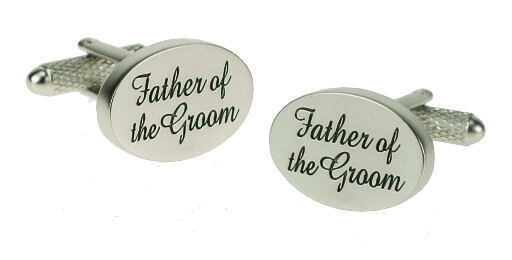 Onyx Art Father of the Groom Wedding Cufflinks Gift Boxed