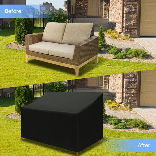 Waterproof Patio Furniture Cover Patio Bench Loveseat Couch Sofa Cove 4-Seater - Picture 7 of 13