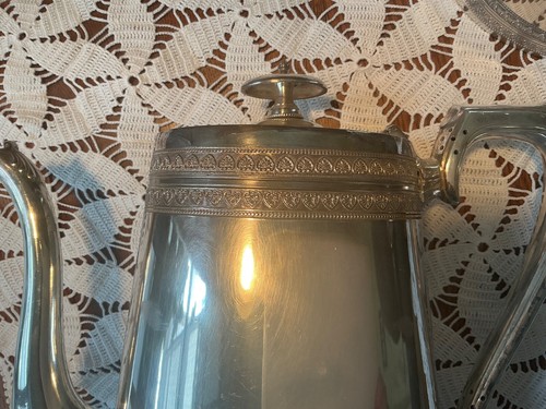 Antique 1903 coffee & tea set tea coffee pots sugar bowl, jug Walker & Hall EPNS - Picture 17 of 20