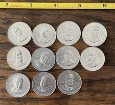 11-Shell’s “Mr. President Coin Game” 11 Different Tokens. Politics Gaming Ad