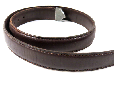 J & M Davidson Belt Brown Leather Mens Size 30 Pewter Buckle  display picture 1
