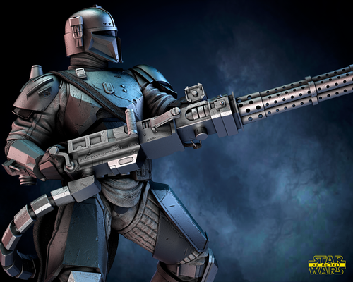 Paz Viszla Figure - Star Wars - by StarWars3D Models - 第 7/9 張圖片