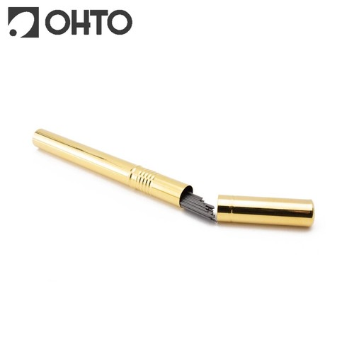 OHTO Brass Pencil Lead Case Container Storage Made in Japan - Picture 4 of 5