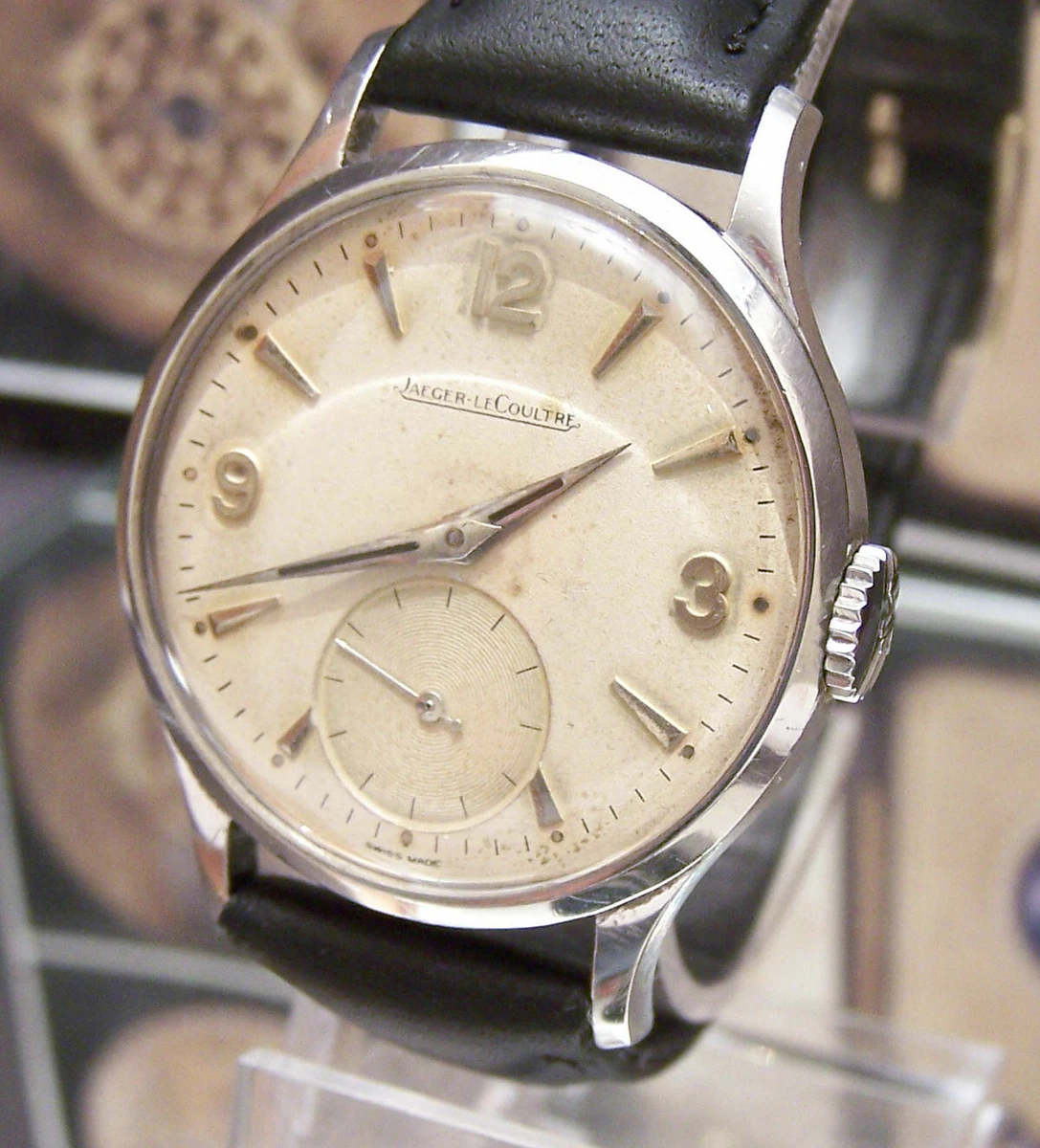 MONTRE HOMME ANCIENNE VINTAGE ANN ES 40 SUISSE JAEGER LECOULTRE ACIER CAL 469 A