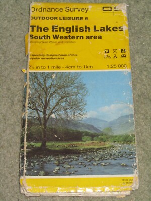 Ordnance Survey Outdoor Leisure 6 English Lakes - South Western area -  1987
